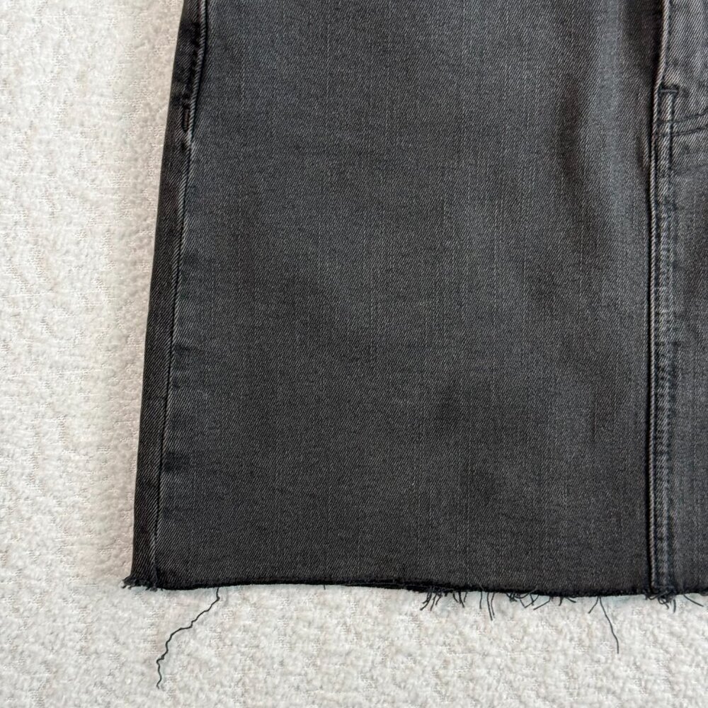 Madewell Stretch Denim Straight Mini Skirt in Ashcraft Wash: Raw-Hemmed 26 - Picture 2 of 10
